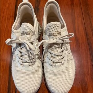 Skechers BOBS Cream Lace-Up Sneakers. NWOT